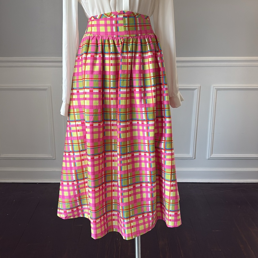 New York & Company Plaid Midi Skirt - Picture 4 of 11